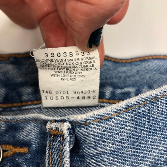 Vintage 505 Levi’s Cutoff Jean Shorts Sz 9 - Picture 12 of 14